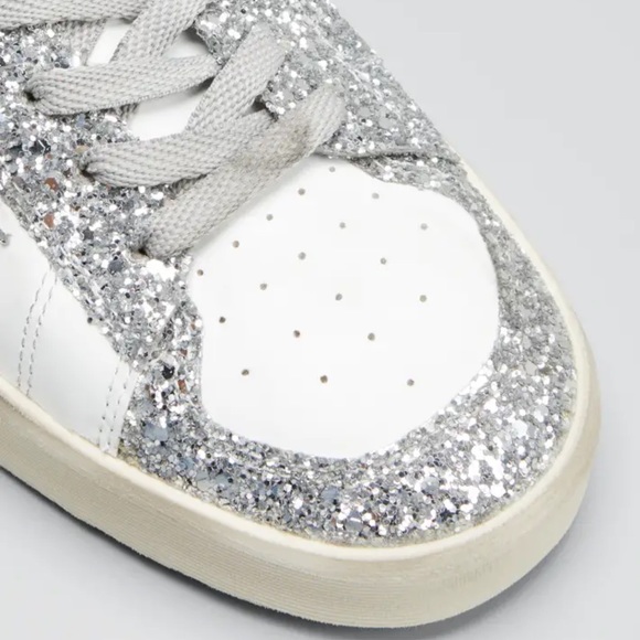 Golden Goose Stardan glitter low-top sneakers NWB size 8 - Picture 3 of 13